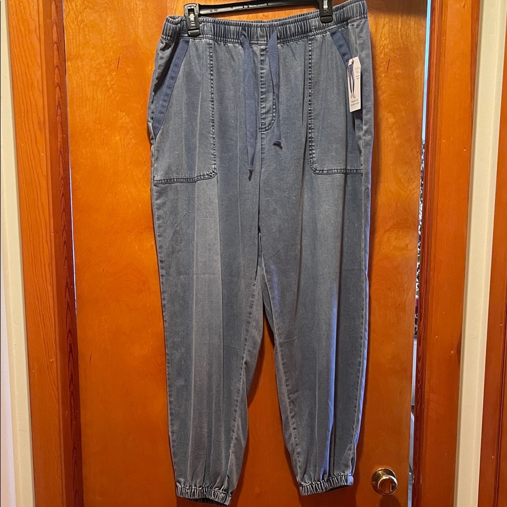 Time and Tru Denim Blue Jogger Pants